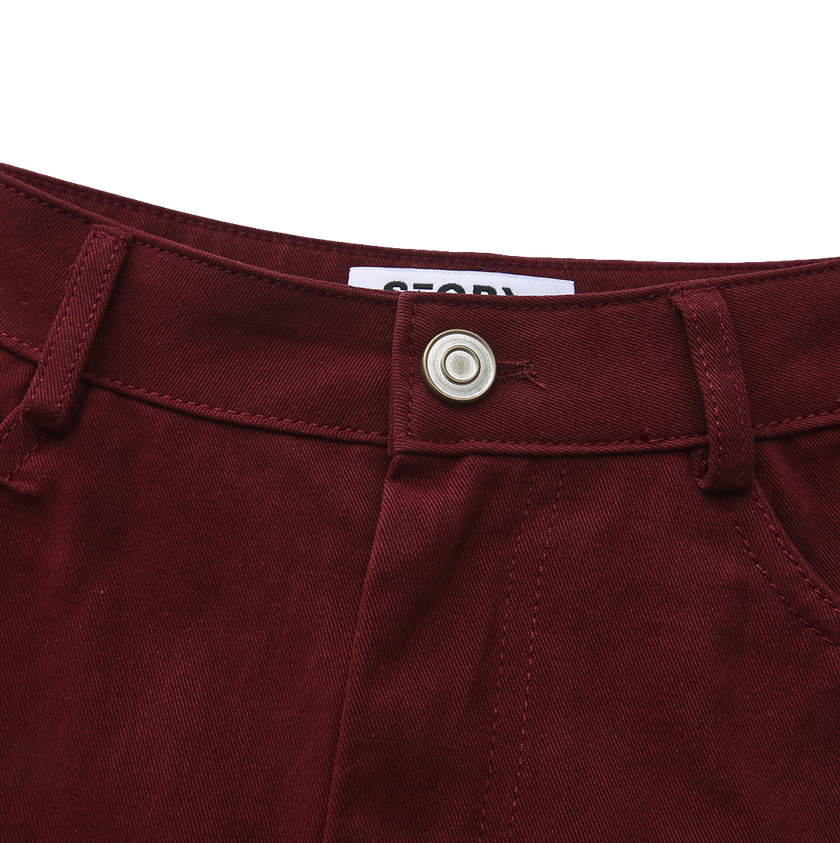 Denim Seam Detailed Pocket Skirt