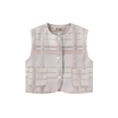 Plaid Printed Crewneck Vest