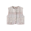 Plaid Printed Crewneck Vest