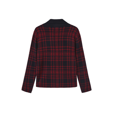 Marco Knit Plaid Top