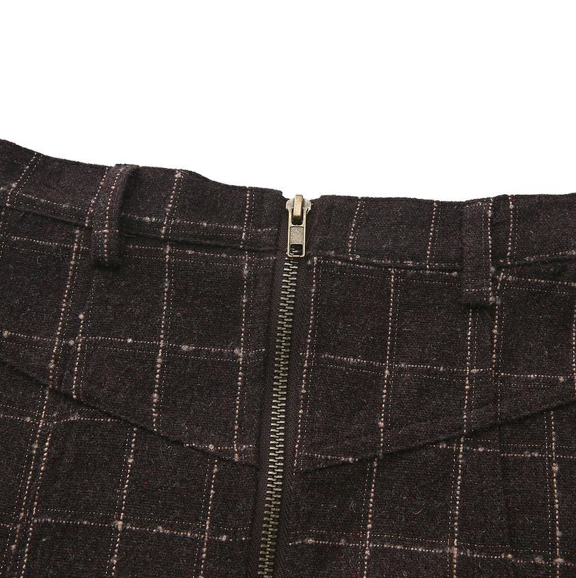 Wool Aline Seam Detail Skirt