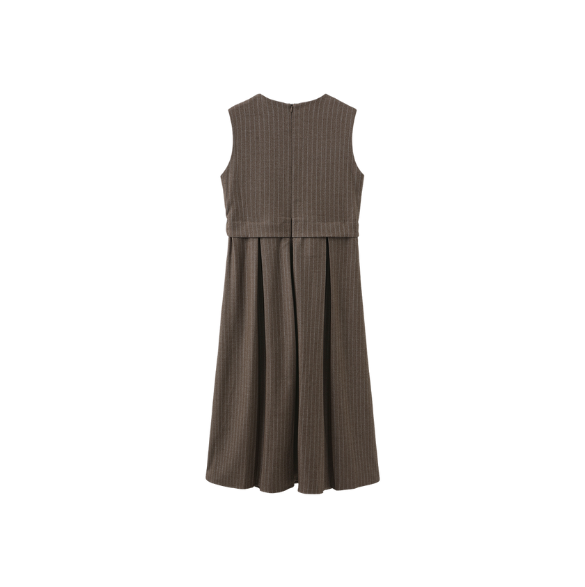 Wool A-line Vest Dress