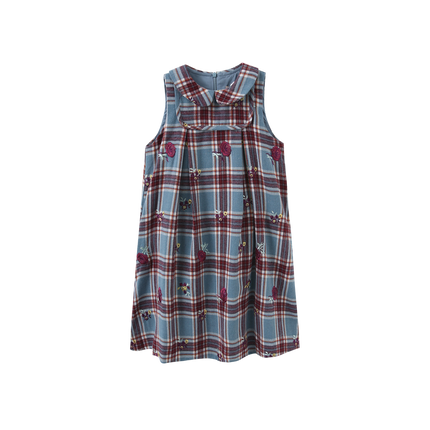 Jerry Plaid Floral Jumper