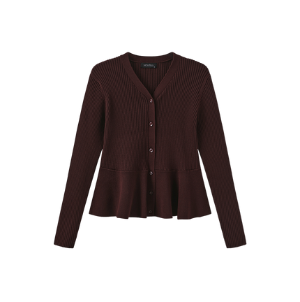 Redo Knit Peplum Cardigan