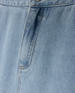 Washed Denim Skirt