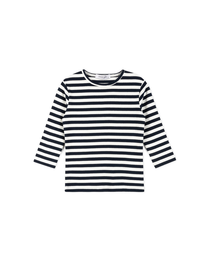 Striped Ribbed Tee