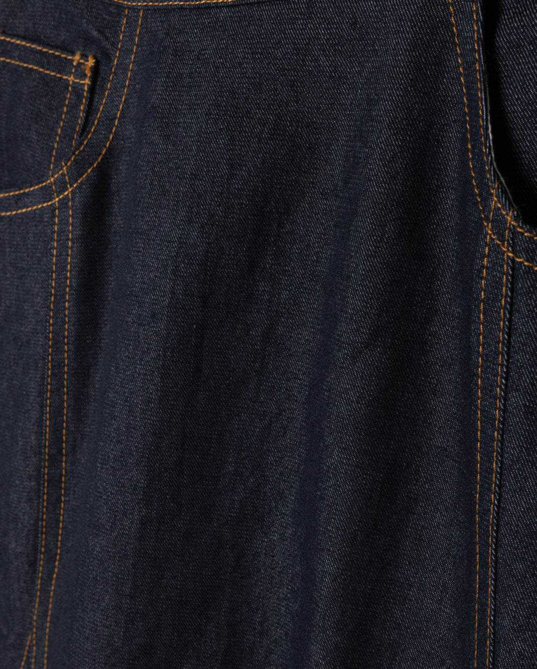 Open Panel Denim Maxi Skirt