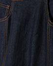 Open Panel Denim Maxi Skirt