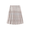 Plaid Printed Pleated Skirt