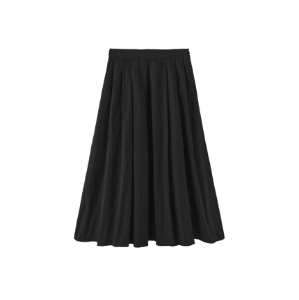 Sef Poplin Pleated Full Midi Skirt