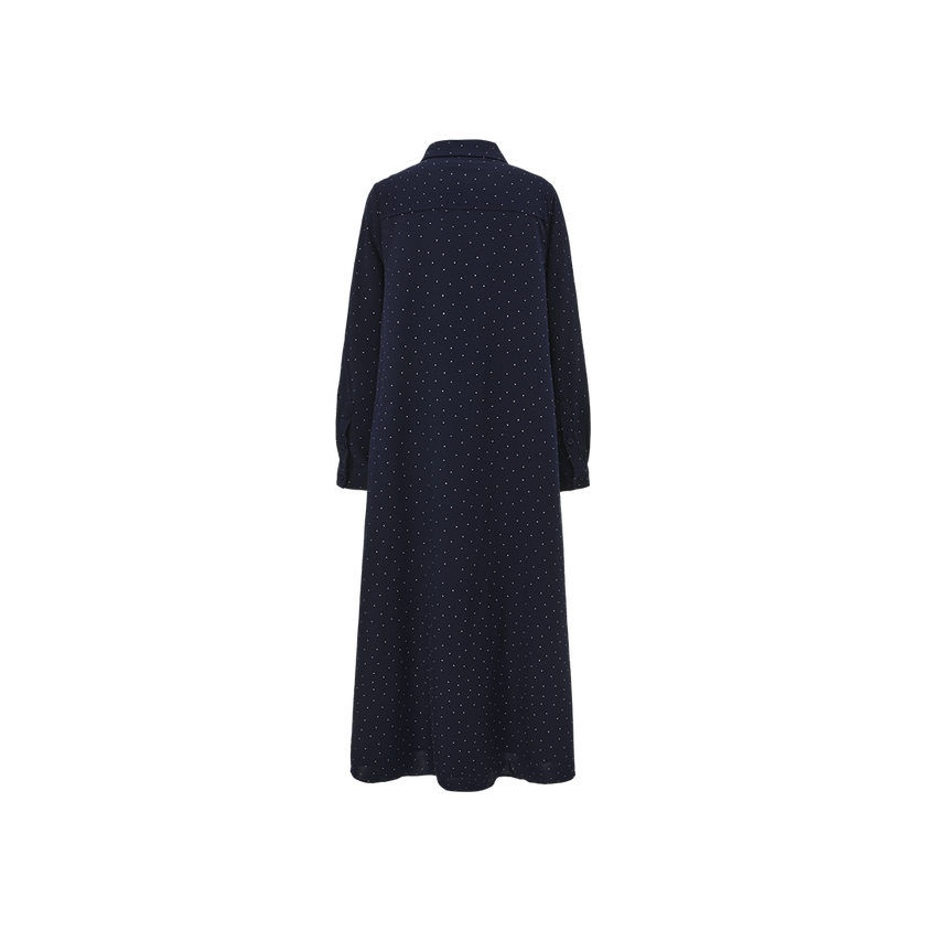 Quarter Button Detailed Dress