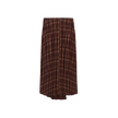 Buckle Plaid Wrap Skirt