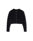 Mohair Flower Button Cardigan