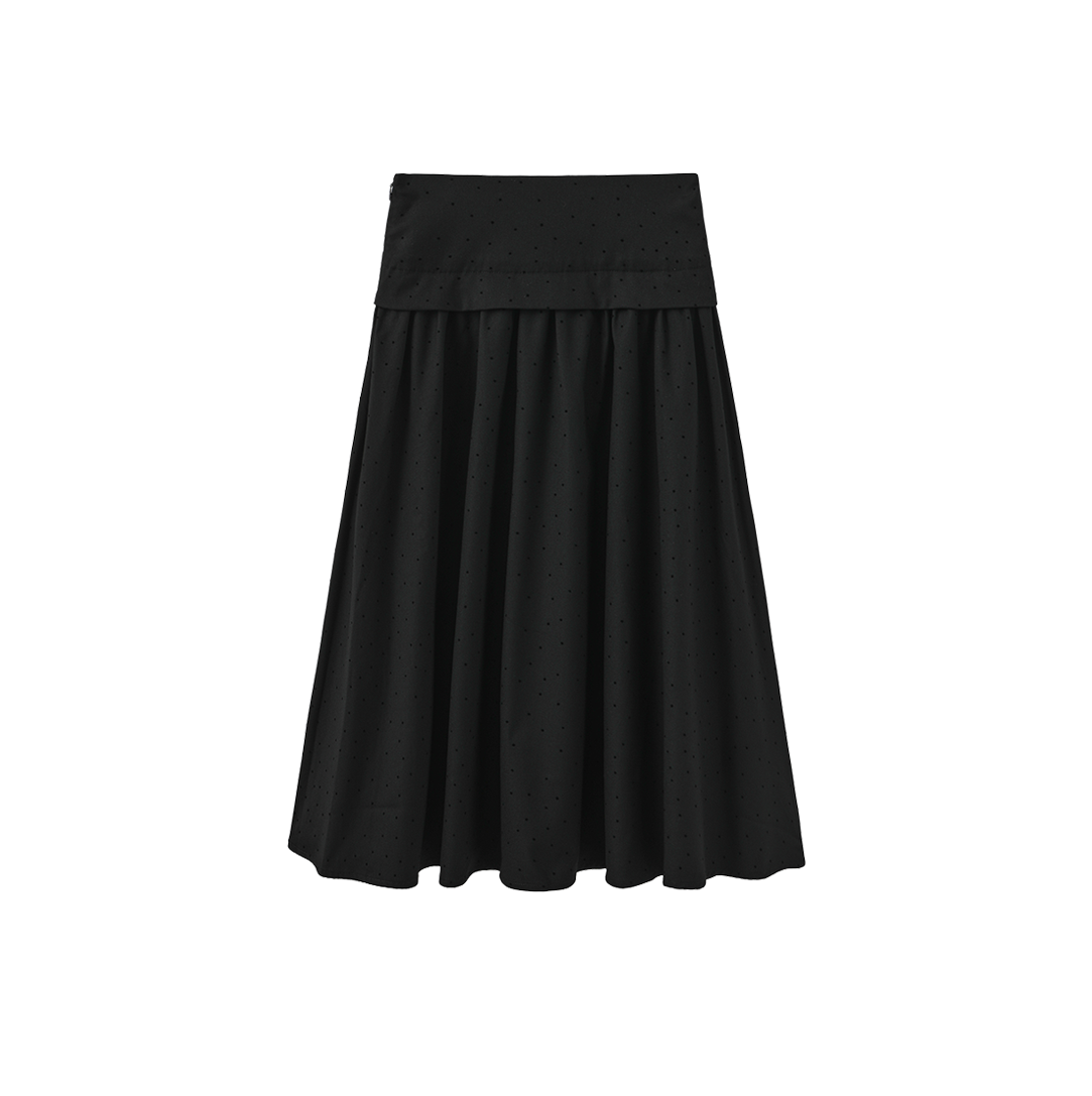 Velvet Polka Dotted Skirt