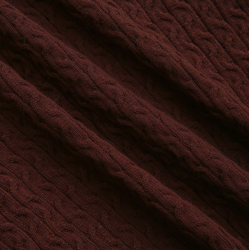 Braided Detail Logo Sweater