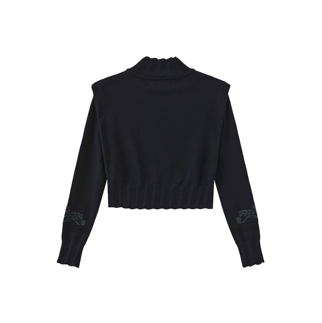 Crest Knit Turtleneck Sweater