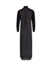 Knit And Silk Back Dress