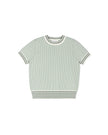Knit Striped Trimming Sweater