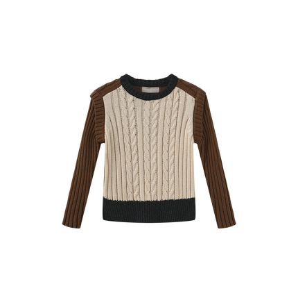 Poppy Cable Knit Trim Sweater Set