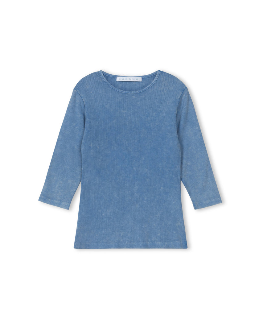 Mineral Wash Ribbed Tee
