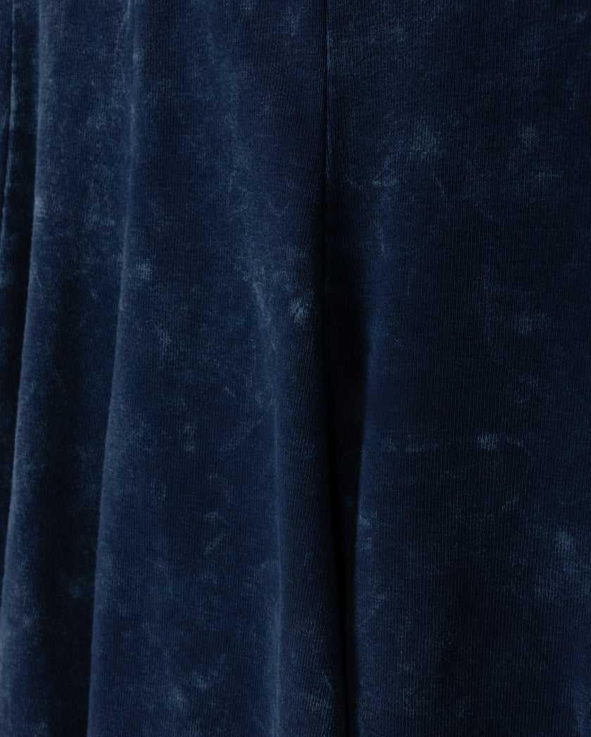Elastic Waist Panel Knee Skirt