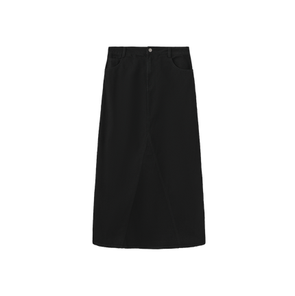 V-Seam Denim Skirt