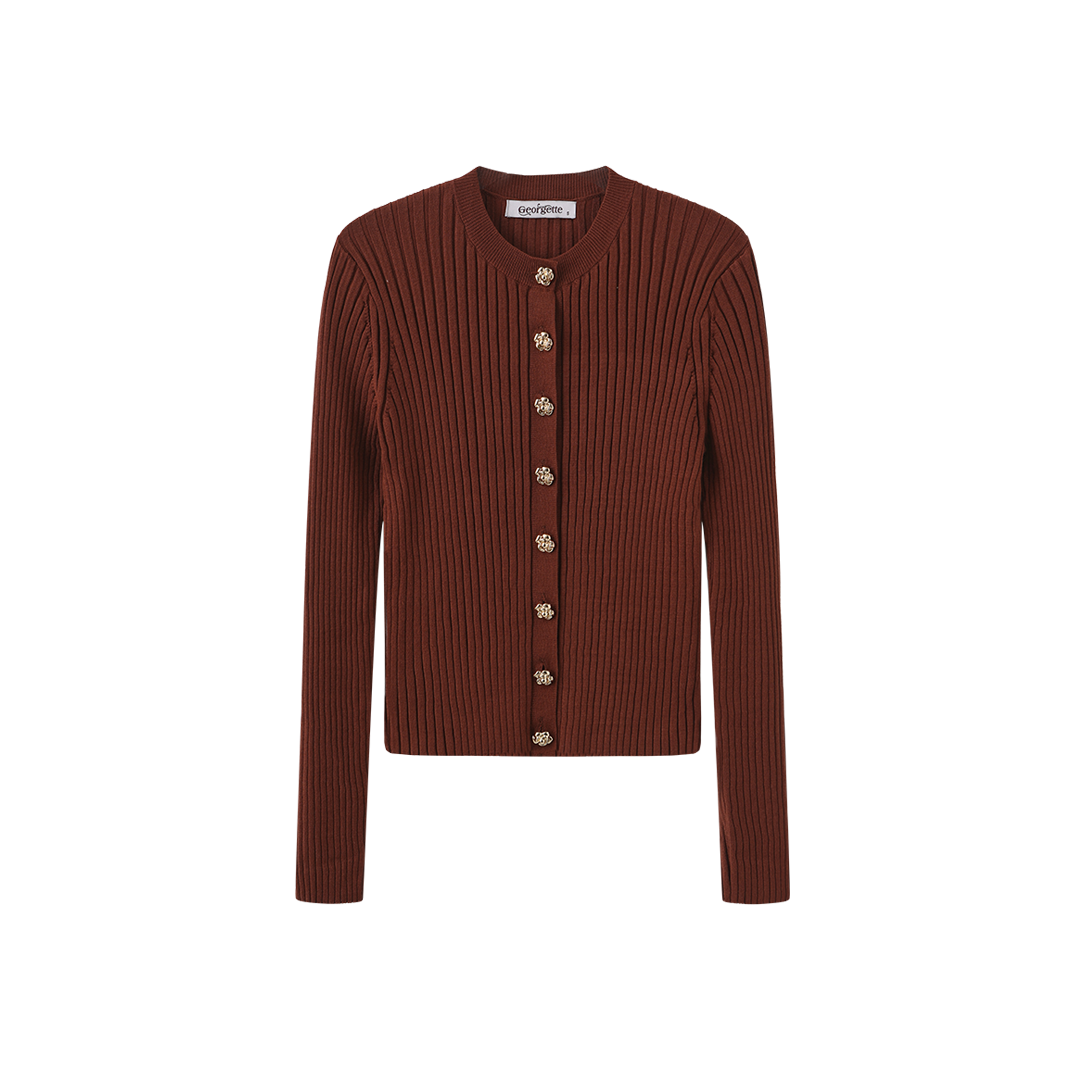 Wide Ribbed Knit Cardigan