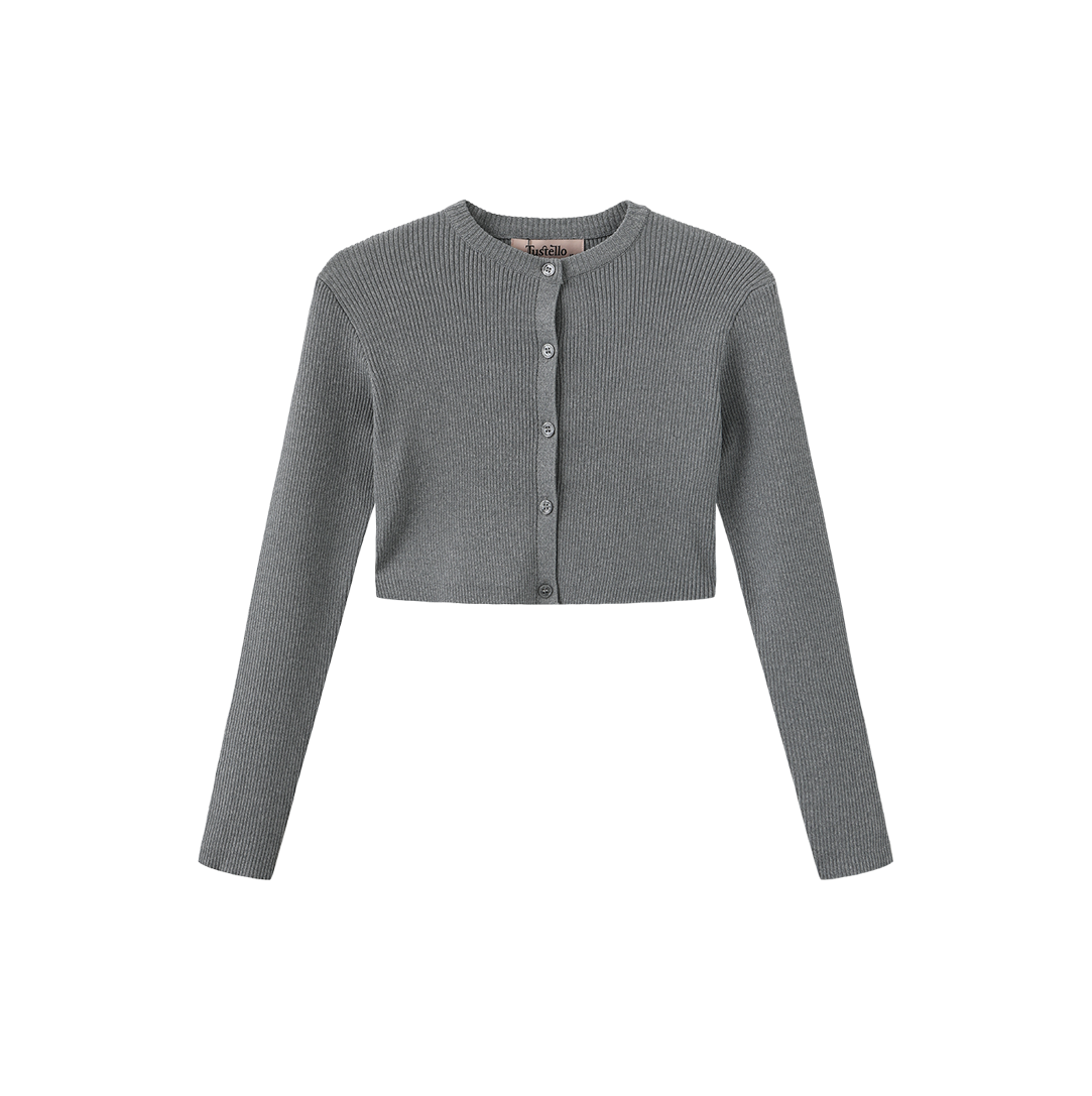 Ribbed Knit Layering Cardigan