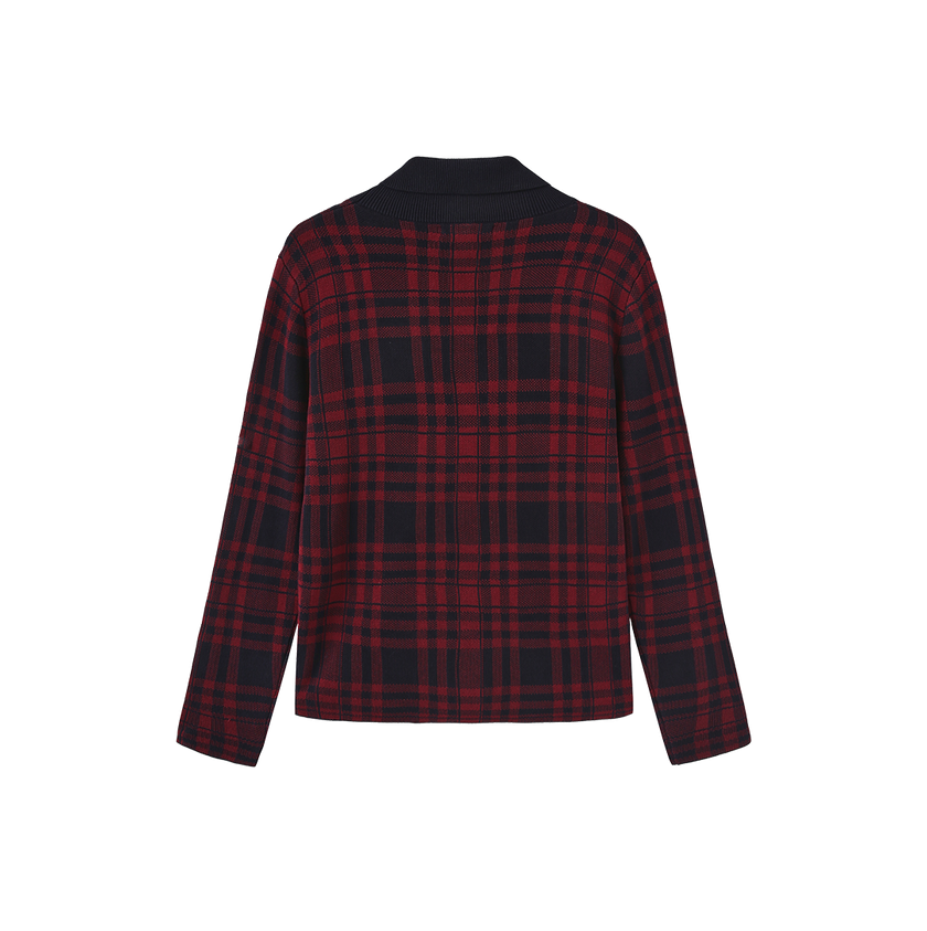 Marco Knit Plaid Top