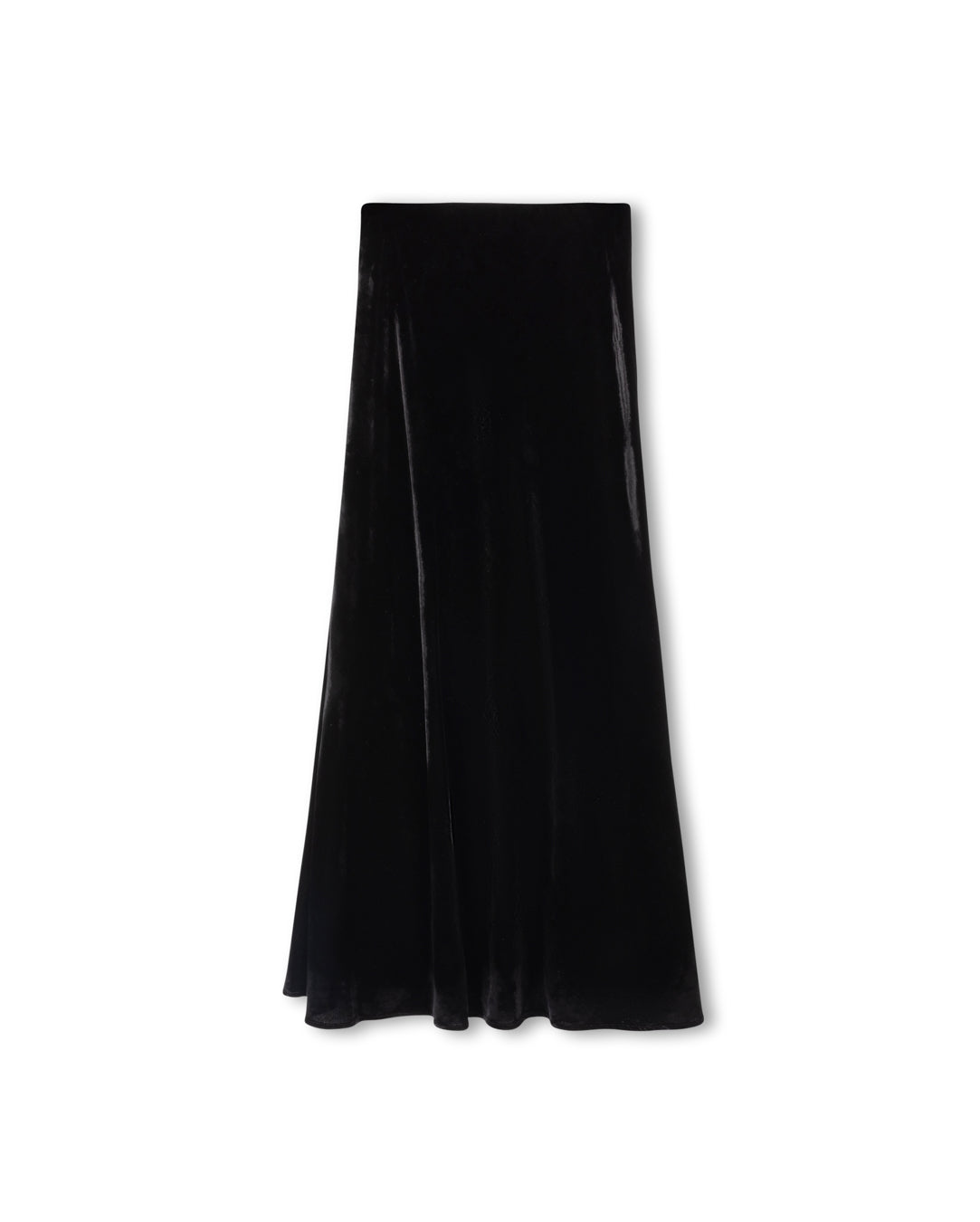 Velvet Maxi Slip Skirt