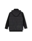 Puffed Front And Knit Sleeves Jacket
