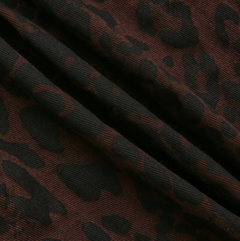 Brent Leopard Denim Dress