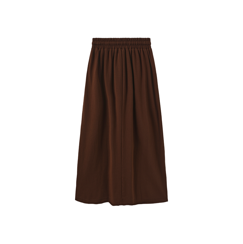 Drawstring Sweatshirt Skirt