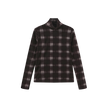 Mesh Plaid Turtleneck