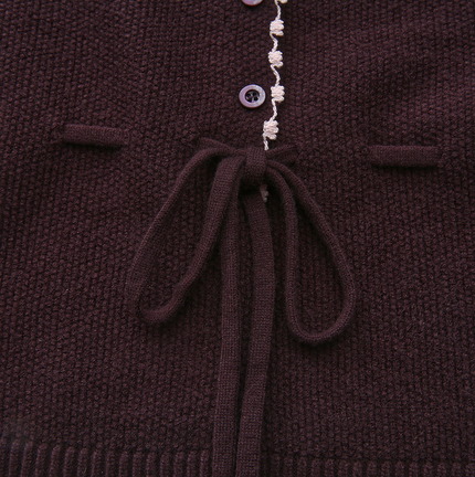 Embroidered Knit Cardigan And Slip Dress