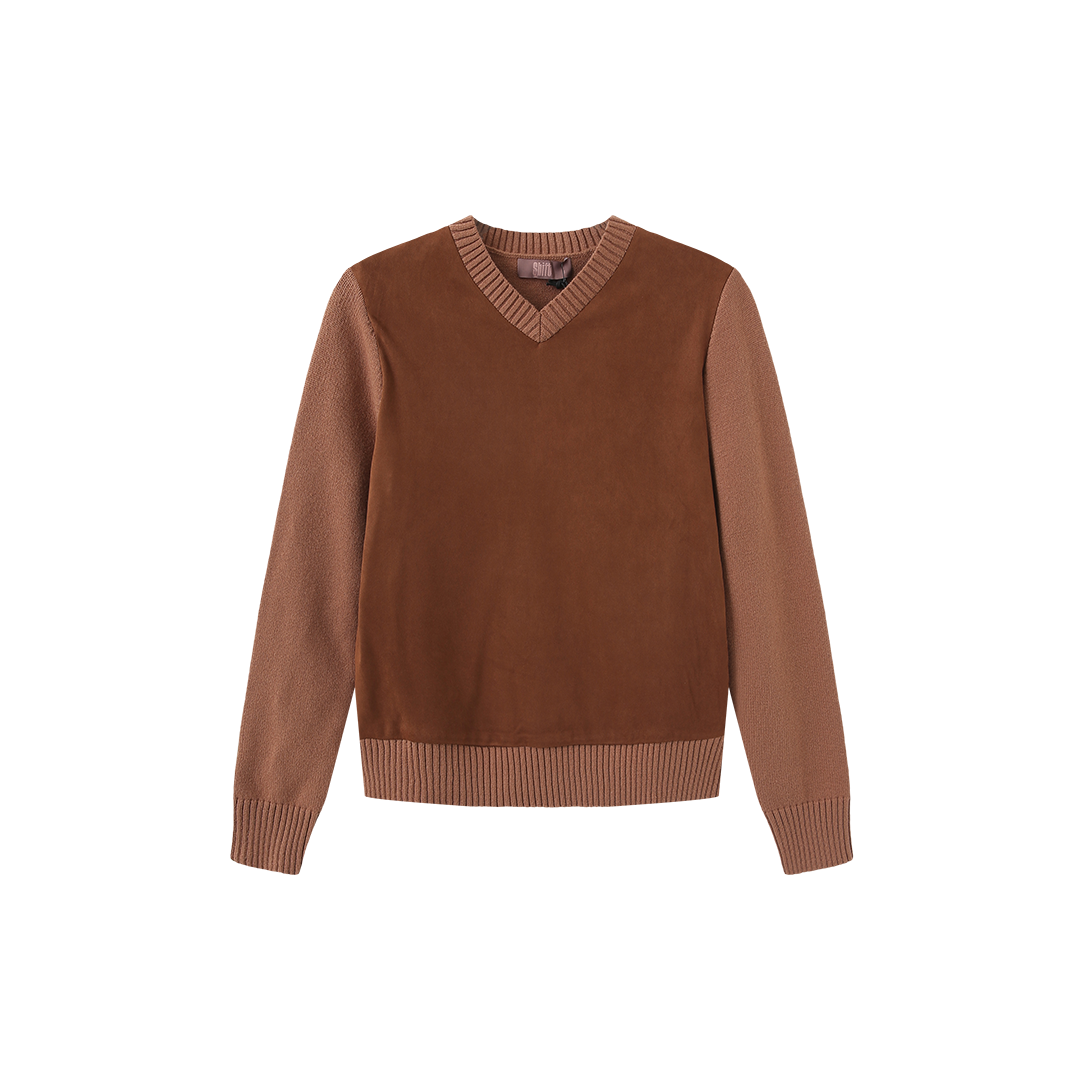 Jake Suede Front Sweater