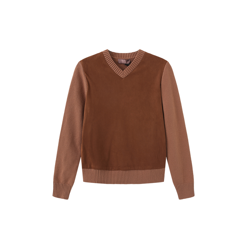 Jake Suede Front Sweater