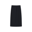 Button Wool Straight Skirt