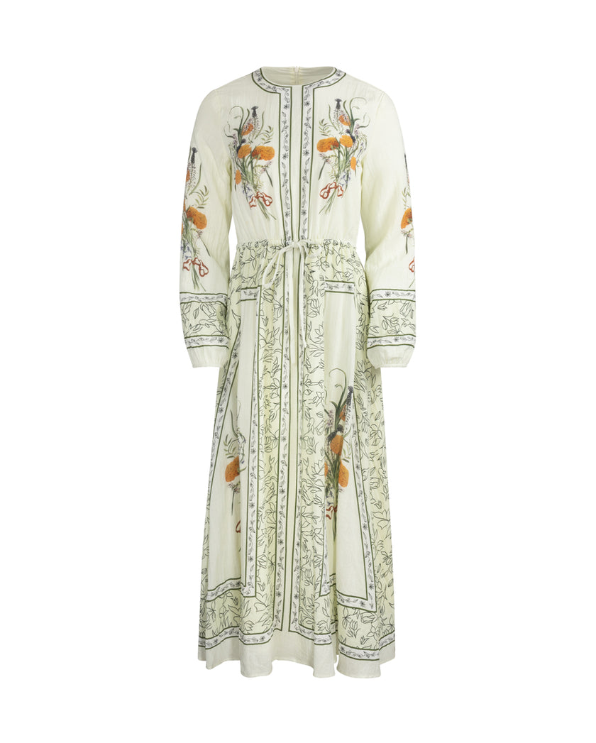 Bouquet Linen Dress