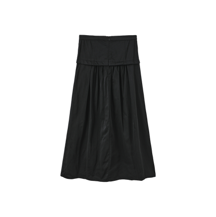 Drop Waist Taffeta Bow Skirt
