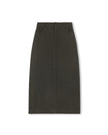 Denim Straight Maxi Skirt