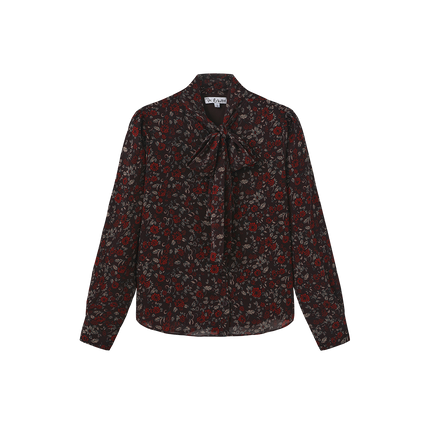 Chelsea Floral Neck Tie Blouse