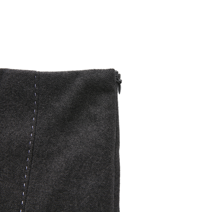 Seam Pleated Skirt