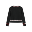 Cable Knit Trimming Sweater