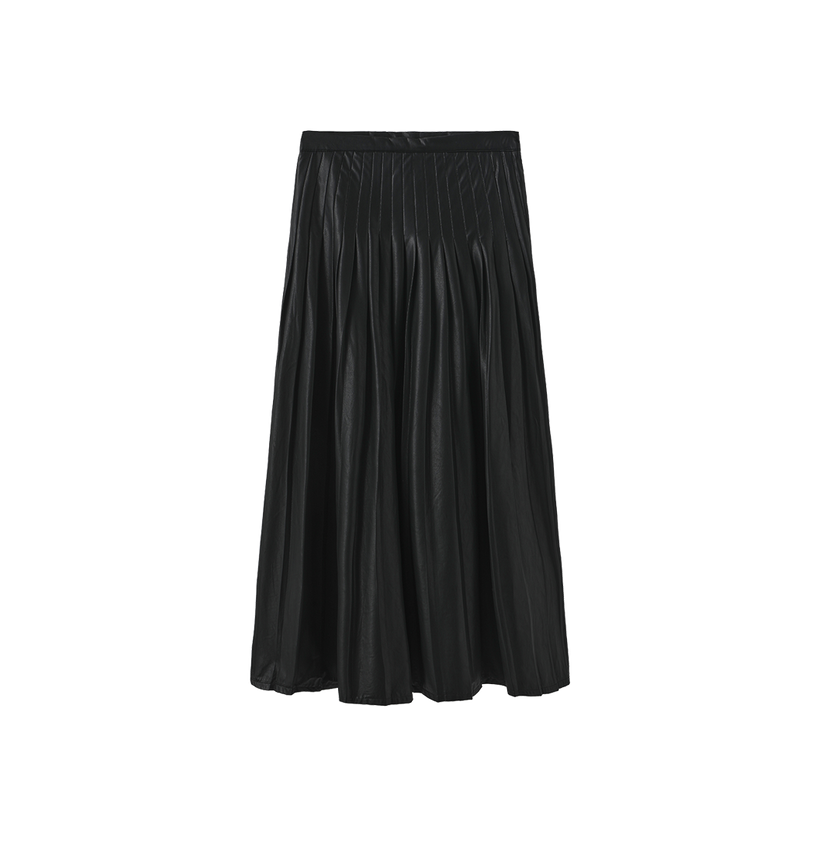 Arosa Thin Pleated Midi Skirt