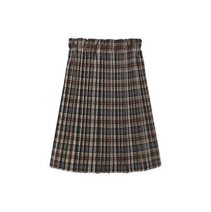 Gail Plaid Pleated Skirt