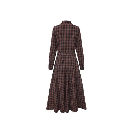 Plaid Belted Dress