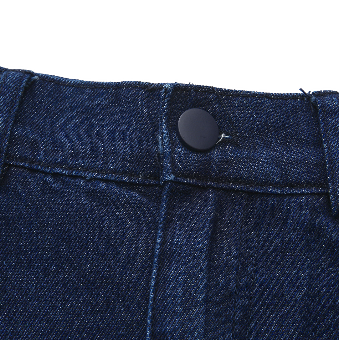 Seam Flyfront Denim Skirt