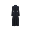 Cupro Pleat Collar Dress