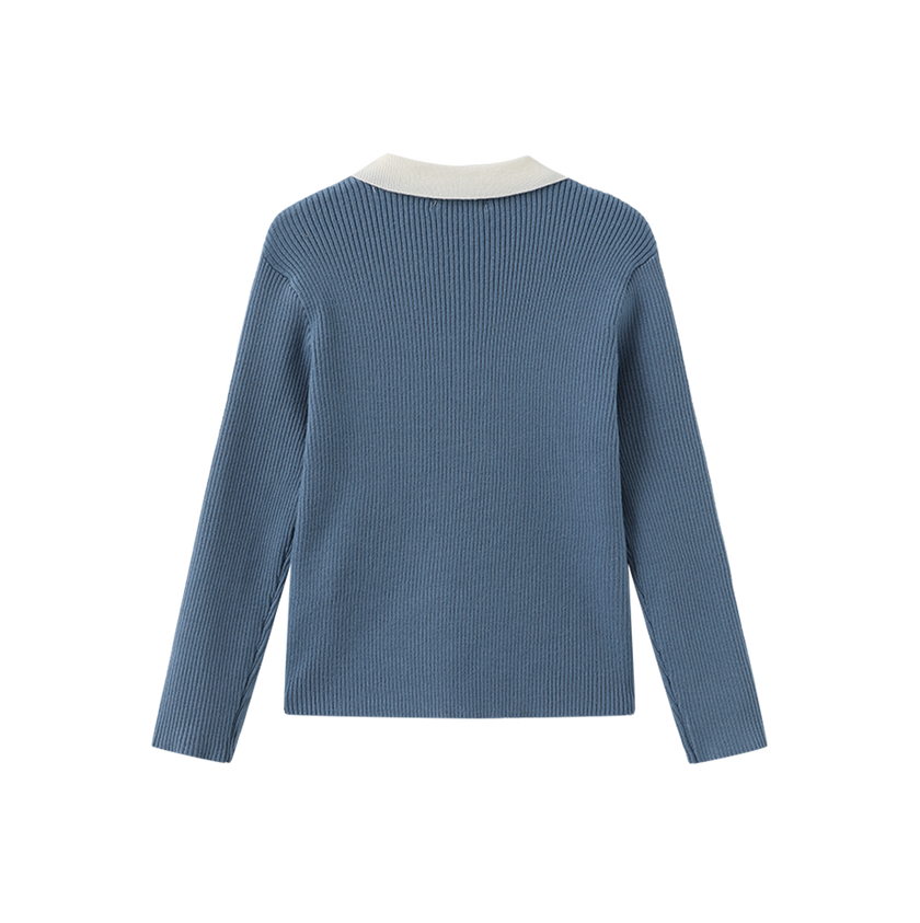 Palli Ribbed Collared Sweater